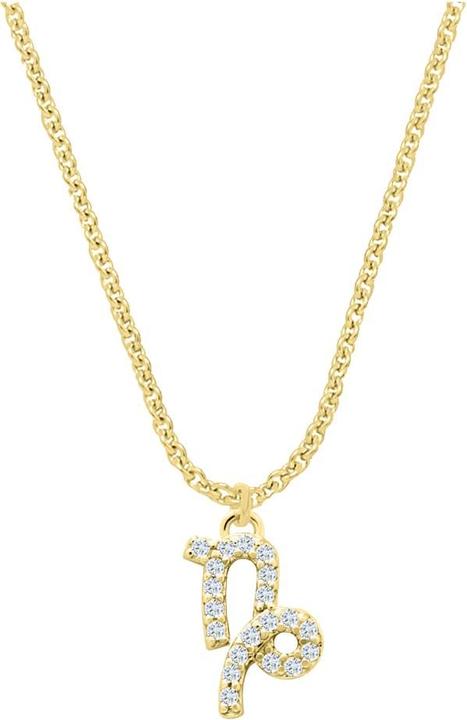 Produktbild Candy Halskette Sternzeichen Steinbock, 925 Sterling Silber, vergoldet (925er Sterlingsilber, 18k vergoldet, 925 Sterling Silber, 42 - 45 cm)