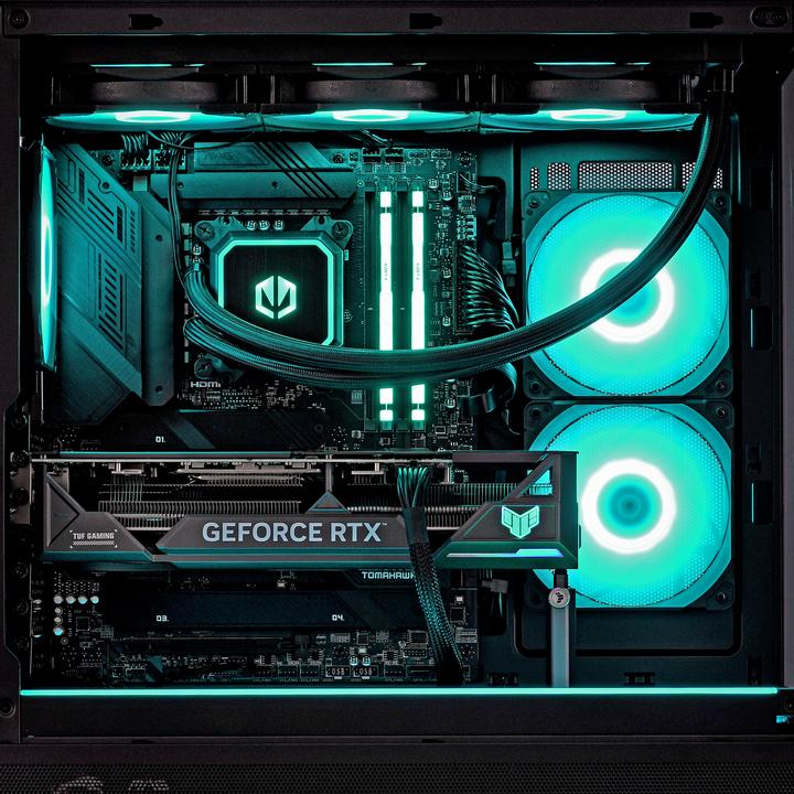 Produktbild Actina 5901443406235 PC AMD Ryzen™ 7 9800X3D 32 GB DDR5-SDRAM 1 TB SSD NVIDIA GeForce RTX 4070 Ti Su (AMD Ryzen 7 9800X3D, 32 GB, 1000 GB, GeForce RTX 4070 Ti Super)