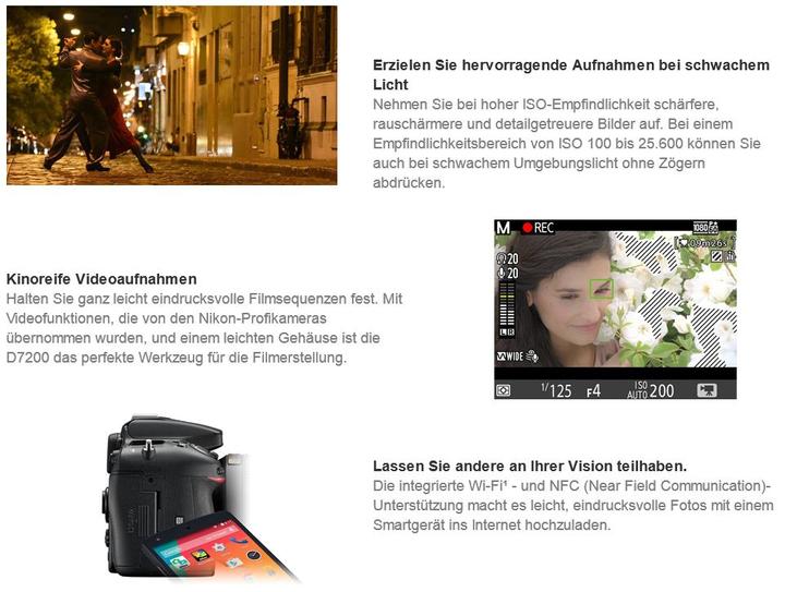 Actual product image Nikon D7200 Kit (18 - 140 mm, 24.20 Mpx, APS-C / DX)