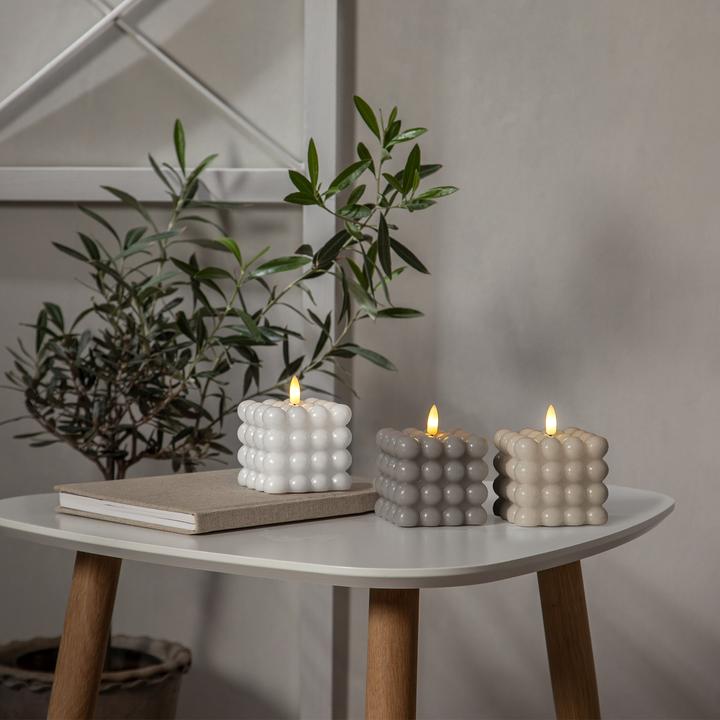 Actual product image Star Trading Bougie à bulles | Bougies LED avec fonction minuterie | Bougies LED à flamme vacillante (2 x)