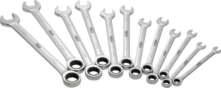 Immagine prodotto Vigor Set di chiavi ad anello a cricchetto (8 mm, 9 mm, 10 mm, 11 mm, 12 mm, 13 mm, 14 mm, 15 mm, 16 mm, 17 mm, 18 mm, 19 mm)