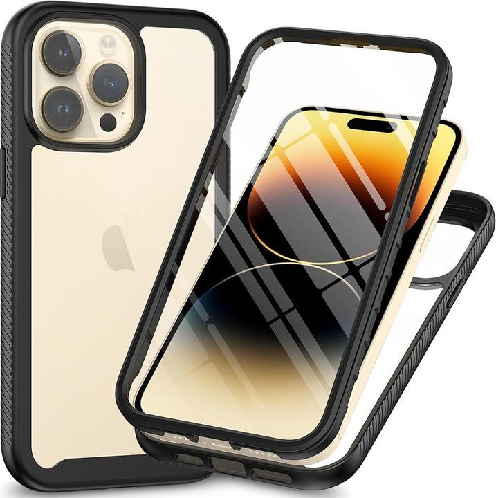 Actual product image Techsuit - Defense360 Pro + Screen Protector - iPhone 15 Pro - Black (Apple iPhone 15 Pro)