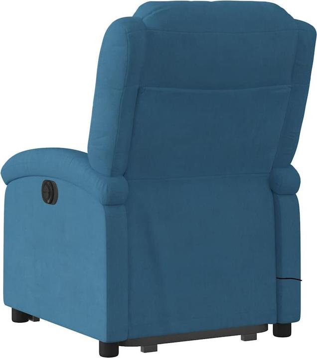 Actual product image VidaXL Massage chair with stand-up aid electric velvet