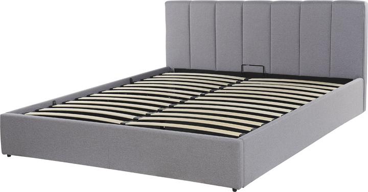 Immagine prodotto Beliani Letto imbottito grigio chiaro con rete pieghevole 160 x 200 cm DREUX (160 x 200 cm)