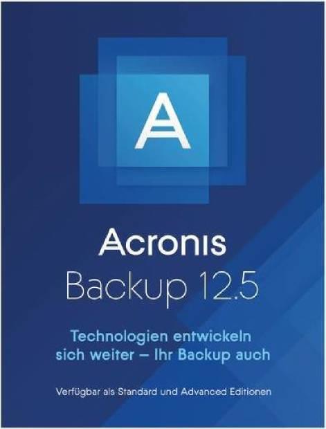 Produktbild Acronis Backup 12.5 Standard Workstation (1 User, unbegrenzt)