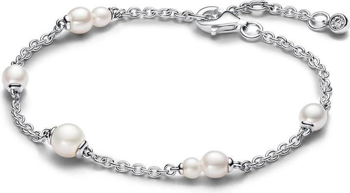 Pandora Behandelte Süsswasserzuchtperle Kettenarmband (16 cm, Silber 925)