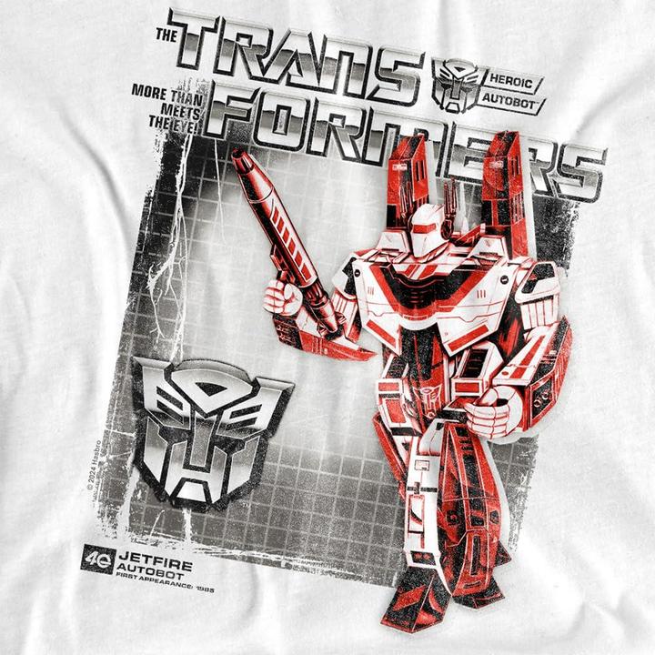 Actual product image Transformers Mens Jetfire Box 40th T-Shirt (M)