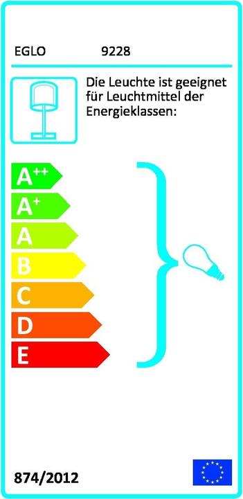 Energie-Label EGLO Extention (Kabelkanal, 157 cm)