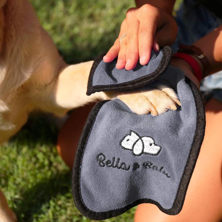 Immagine prodotto Bella & Balu Accappatoio per cani in microfibra (Cappotto per cani)