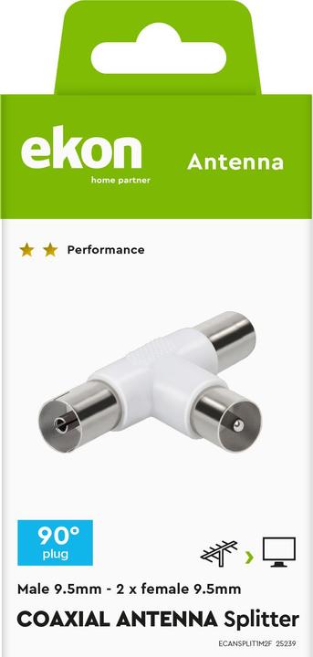 Produktbild Ekon Coaxial antenna splitter with two female outputs (Antennenkabel)