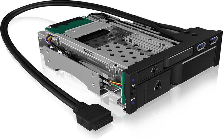 Actual product image Icy Box IB-174SSK-U - Mobile Storage Rack - 2.5", 3.5" (6.4 cm, 8.9 cm)