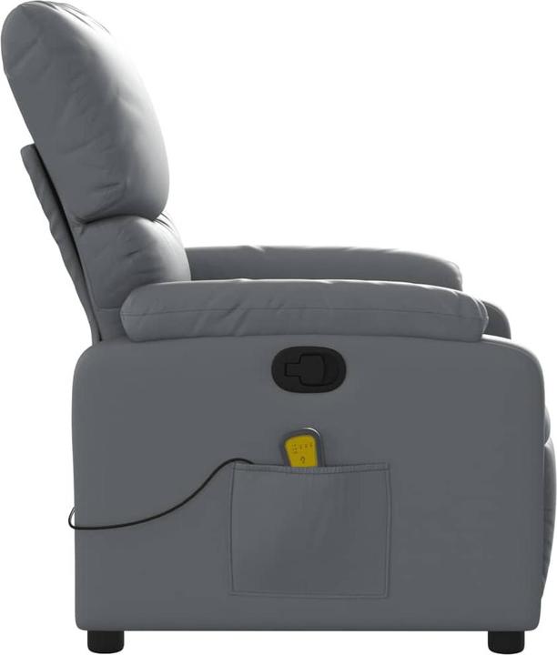 Immagine prodotto VidaXL Sedia da massaggio in similpelle grigia,Colore: Grigio, Materiale