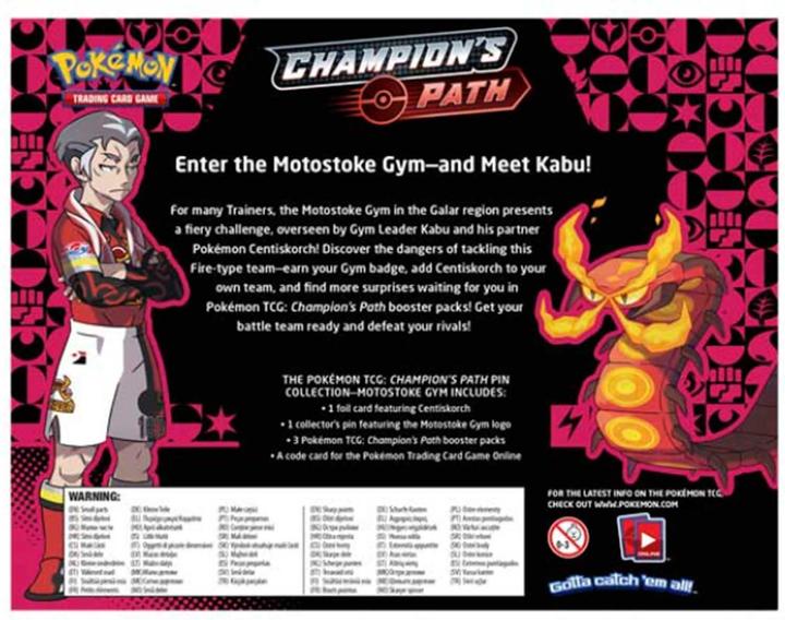 Immagine prodotto Pokémon Collezione di spille Champion's Path (assortite - 1 pezzo) (Inglese, Box Set e Collezione)