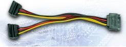 Actual product image Intertech Inter-Tech 88885532 SATA cable 0.15 m SATA 15-pin 2 x SATA 15-pin