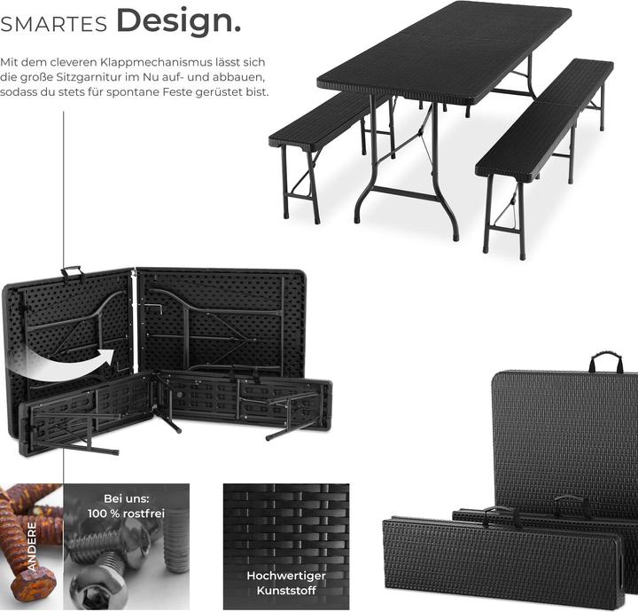 Image du produit tectake Ensemble de table de camping
