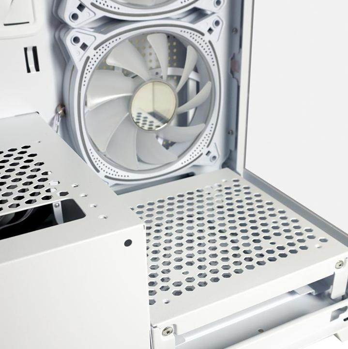 Immagine prodotto LC-Power Case Gaming LC-715W-ON Seamless Pale X (Mini-ITX, ATX)