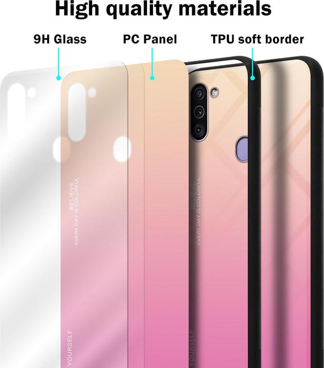 Immagine prodotto Cadorabo Copertura in vetro TPU 2 colori (Samsung Galaxy M11, Samsung Galaxy A11)