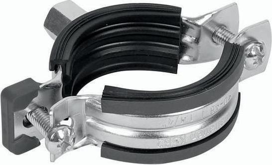 Actual product image Walraven Pipe clamps KSB2 Two screws Ø20-23mm, galvanised, with Quicklock, combi-fixing M8/10