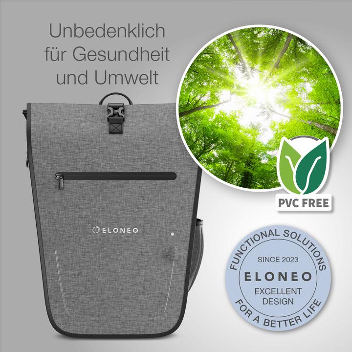 Produktbild Eloneo Fahrradtasche für Laptop (25 l, Gepäckträgertasche)