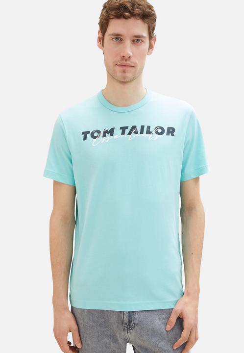Image du produit Tom Tailor T-Shirt Kurzarmshirt mit Front-Logo-Print (M)