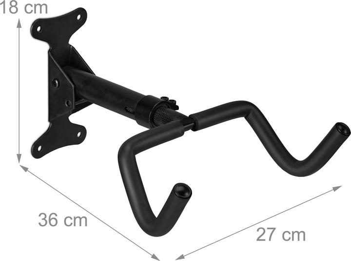 Produktbild Relaxdays Fahrrad-Wandhalterung (Schwarz)