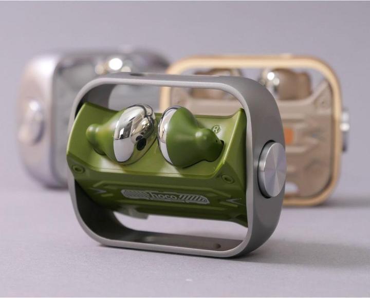 Immagine prodotto Hoco - Auricolari senza fili (EW55) - per il gioco, Bluetooth 5.3, True Wireless - Verde Militare (4 h, Senza fili)