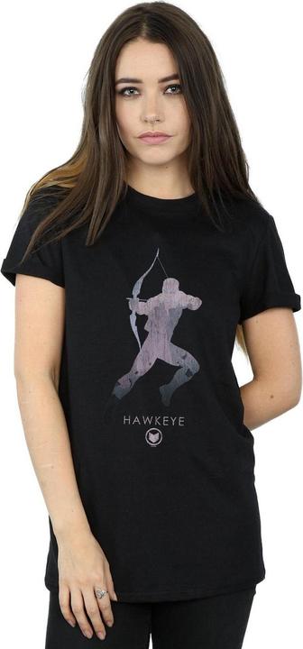 Actual product image Womens/Ladies Hawkeye Silhouette Cotton Boyfriend T-Shirt (XXL)