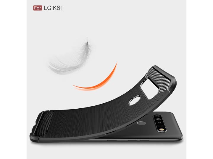 Produktbild Screenguard LG K61 Hülle Carbon Brushed Soft TPU (LG K61)