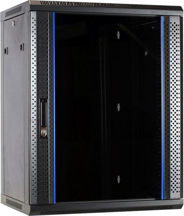 Productafbeelding Dsit 15 U serverkast, wandbehuizing, met glazen deur (BxDxH) 600 x 450 x 770 mm (19 inch rek)
