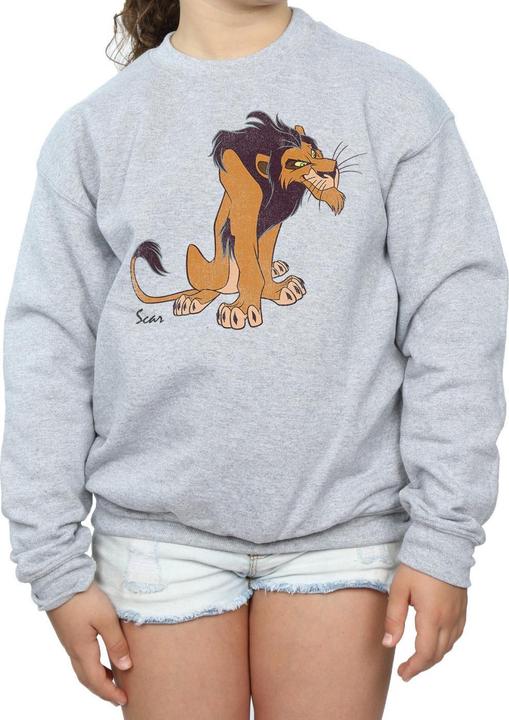 Actual product image Disney Girls The Lion King Classic Scar Sweatshirt (140, 146)
