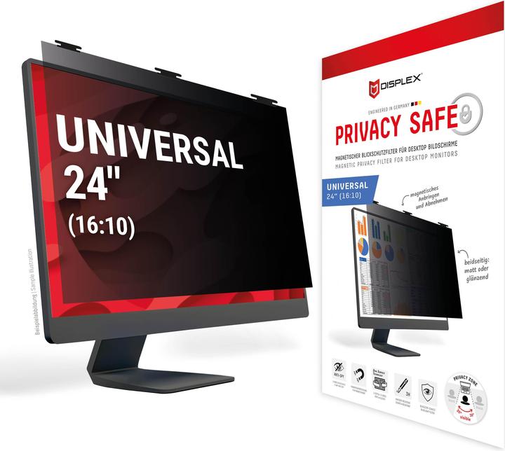 Image du produit Displex Privacy Safe, Desktop Monitor Blickschutzfilter (24", 16 : 10)