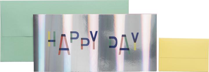 Actual product image Stewo Gift card Nica 258157257 11x23cm silver FSC (1 pcs.)