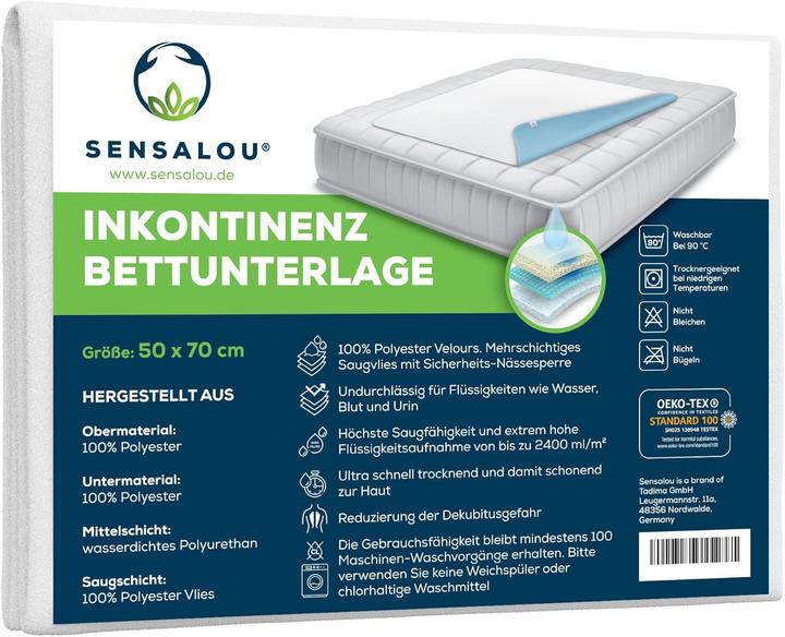 Immagine prodotto Sensalou Inkontinenz-Bettunterlagen 4er Set (4 x)