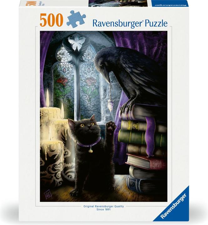 Produktbild Ravensburger Puzzle 12000314 Rabe und Katze im Turmzimmer 500 Teile Puzzle (500 Teile)