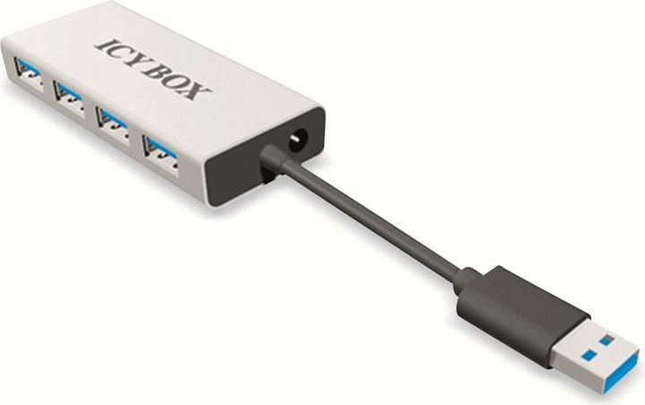 Actual product image Icy Box Raidsonic IB-AC6104 4 new USB 3.0 devices (USB-A, 4 Ports)