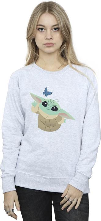 Actual product image Star Wars Womens/Ladies The Mandalorian Butterfly Catching Sweatshirt (M)