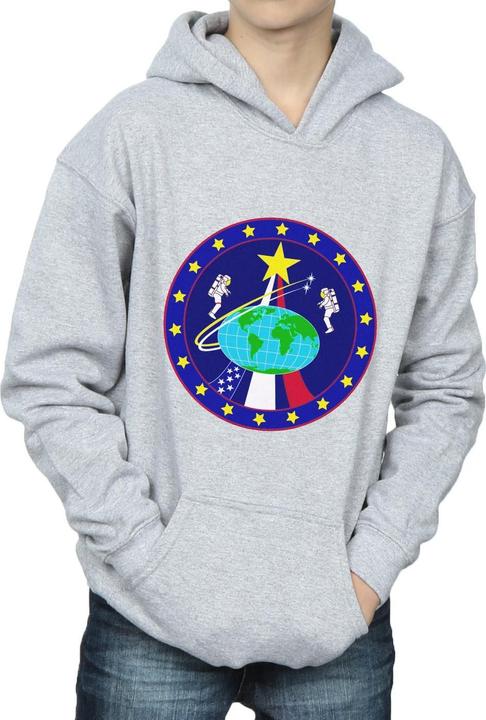 Actual product image Nasa Boys Classic Globe Astronauts Hoodie (116)