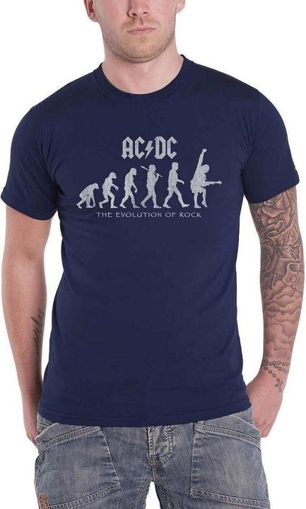 AC/DC Erwachsene The Evolution Of Rock T-shirt (S)