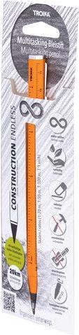 Troika CONSTRUCTION ENDLESS Bleistift Endlos-Schreibspitze, orange (HB)