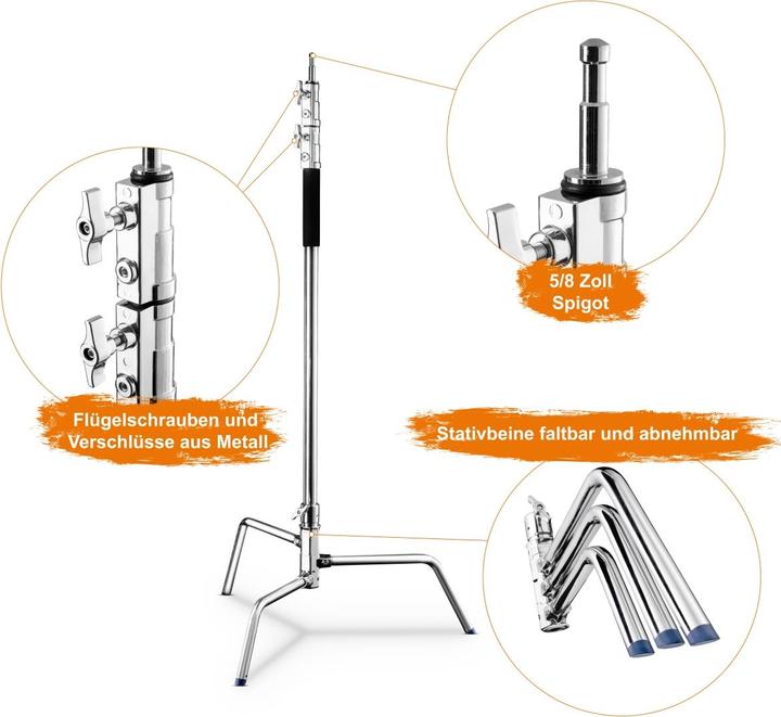 Produktbild Walimex pro Pro Lampenstativ extreme 20, 300cm (300 cm, 20 kg)