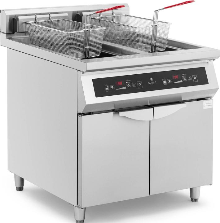 Actual product image Royal Catering Induction Fryer - 2 x 30 L - 60 to 190 °C -