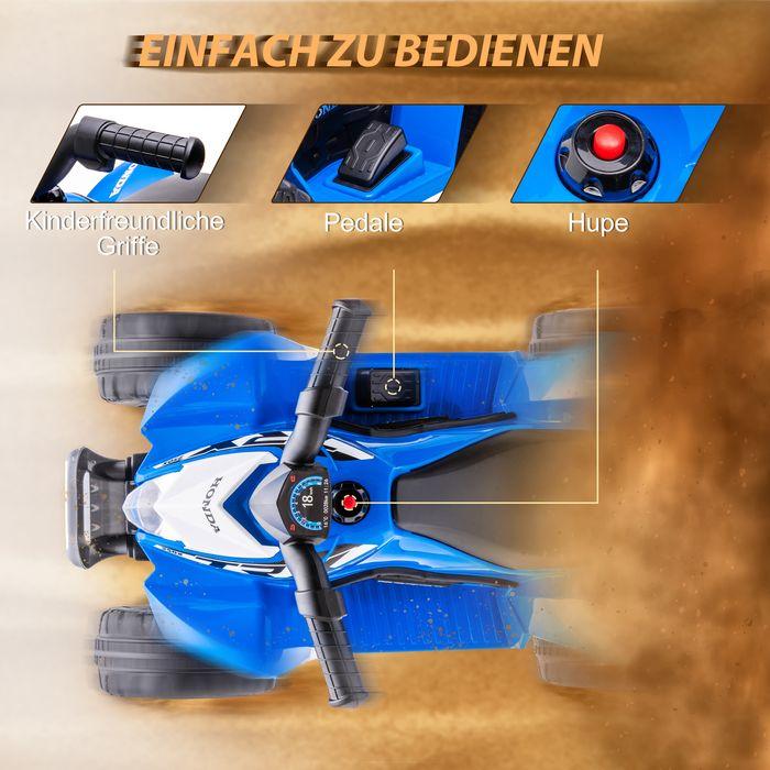 Image du produit Swisshandel24 Elektro-Quad Miniquad Kinder Elektro ATV Kinderquad ab 18 Monaten Schwarz (6 V)