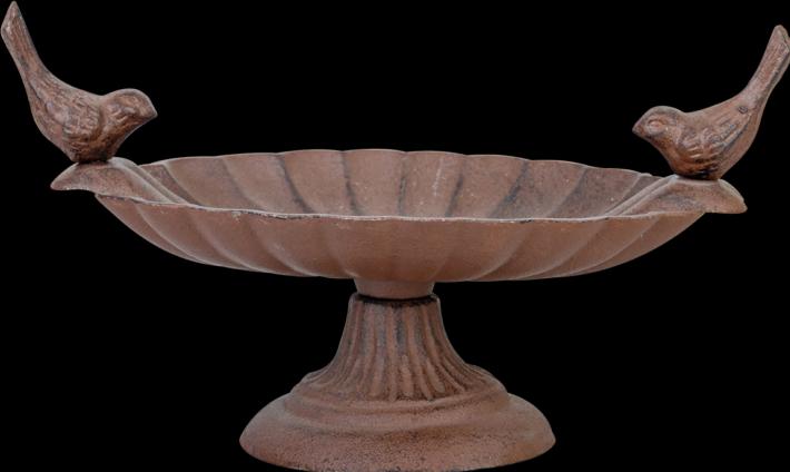 Actual product image Esschert Design Birdbath Foot Cast Iron 2 Birds