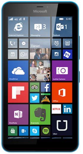 Microsoft Lumia 640 XL (8 GB, Cyan, 5.70", Dual SIM, 13 Mpx, 3G)