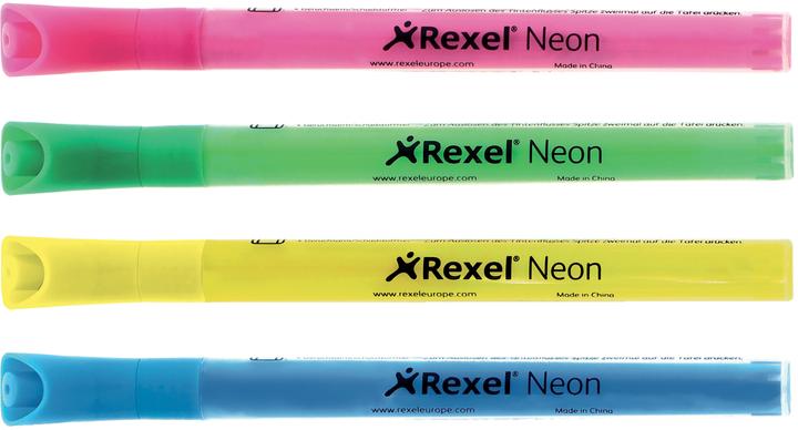 Actual product image Nobo Whiteboard marker Neon round med 4 pcs. ass. farver (Multicoloured, 4 x)