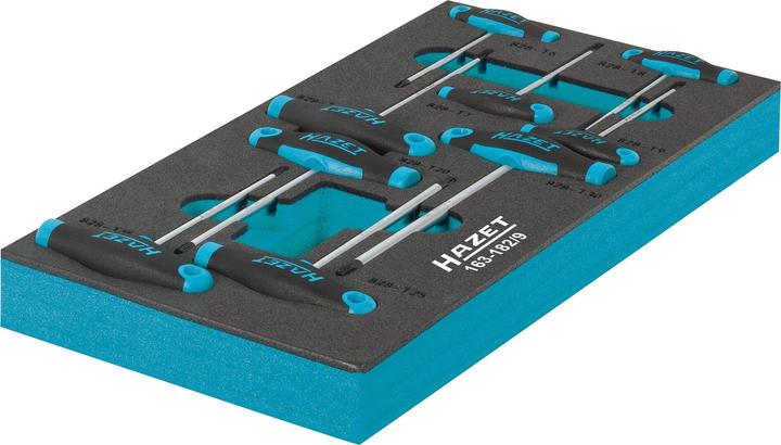 Produktbild HAZET Schraubendreher Satz ∙ mit T-Griff 163-182/9 ∙ Innen TORX Profil ∙ T6 ∙ T7 ∙ T8 ∙ T9 ∙ T10 ∙… (Torx (TX))