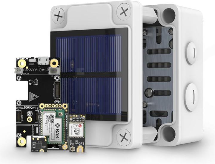 Actual product image RAK Wireless WisBlock Kit2 LoRa GPS Tracker with Solar Panel