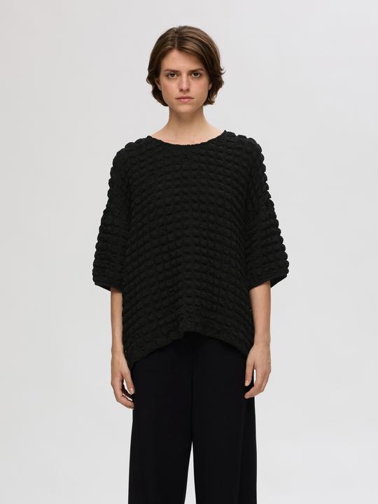 Image du produit Selected Femme Haut texturé avec manches 3/4 (XS)