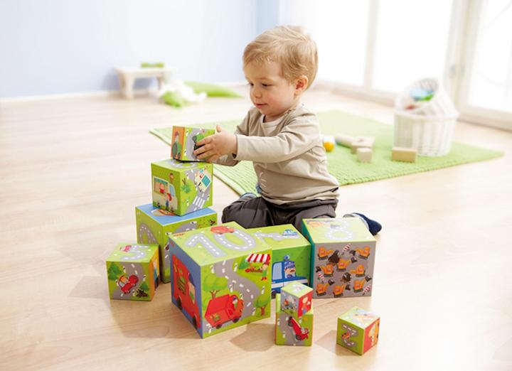 Actual product image Haba Stacking cube dashing speedster