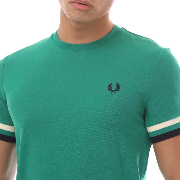 Actual product image Fred Perry Mens Bold Pique Tipped T-Shirt (XS)